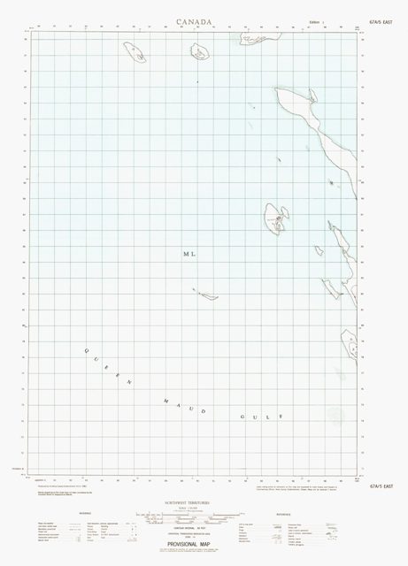 No Title Topographic map 067A05E at 1:50,000 Scale