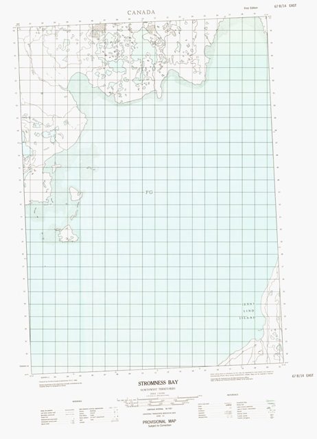 Stromness Bay Topographic map 067B14E at 1:50,000 Scale