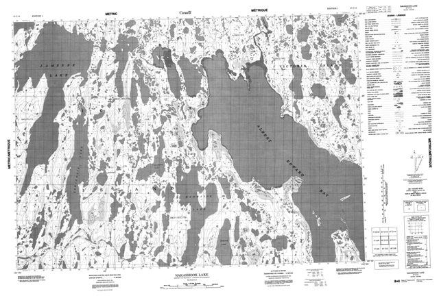 Nakashook Lake Topographic map 067C12 at 1:50,000 Scale