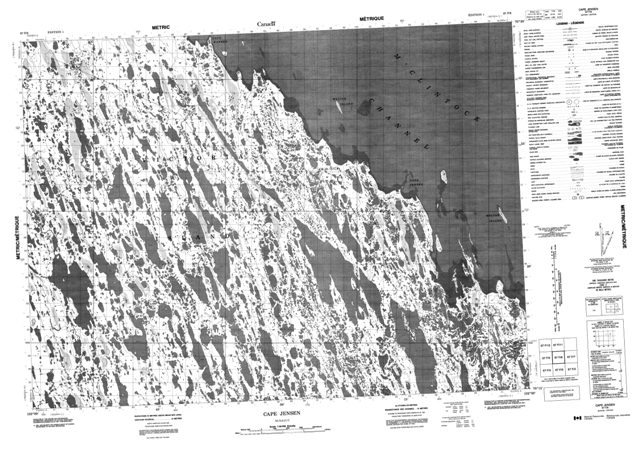 Cape Jensen Topographic map 067F06 at 1:50,000 Scale