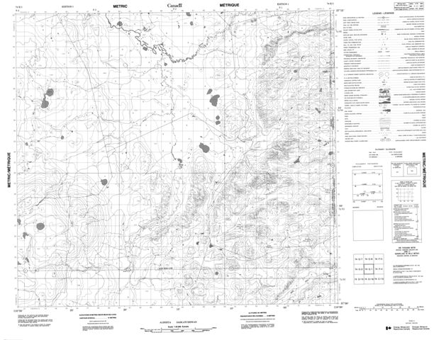 No Title Topographic map 074E01 at 1:50,000 Scale