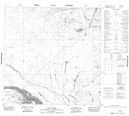 Fort Smith Topographic map 075D04 at 1:50,000 Scale