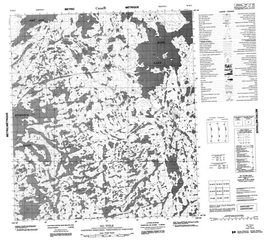 No Title Topographic map 075N11 at 1:50,000 Scale