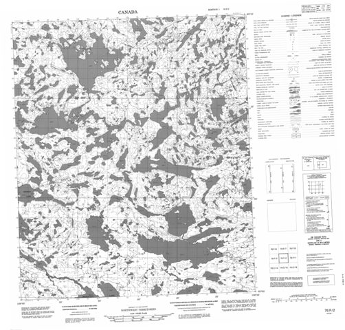 No Title Topographic map 076F02 at 1:50,000 Scale