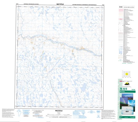 No Title Topographic map 076H04 at 1:50,000 Scale