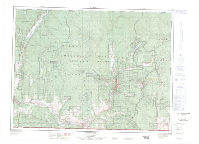 Greenwood Topographic map 082E02 at 1:50,000 Scale