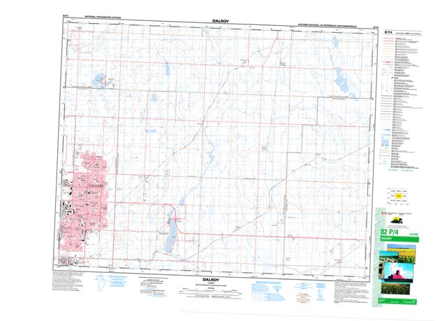Dalroy Topographic map 082P04 at 1:50,000 Scale