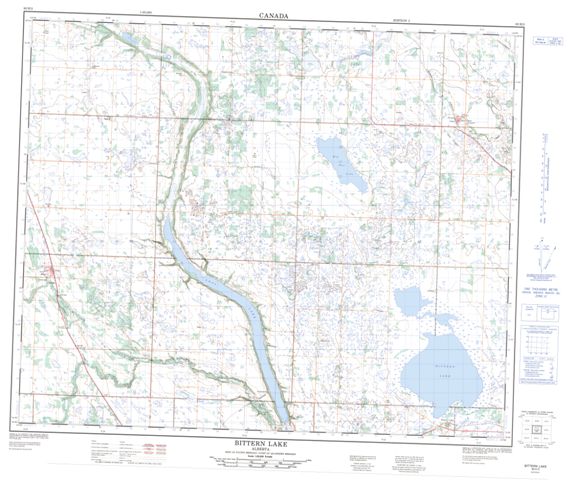 Bittern Lake Topographic map 083H03 at 1:50,000 Scale