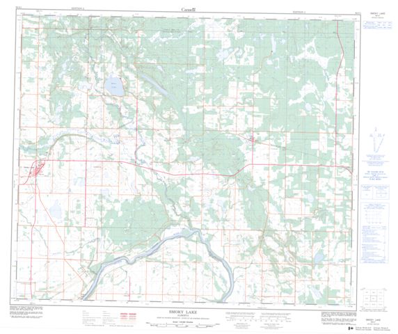 Smoky Lake Topographic map 083I01 at 1:50,000 Scale