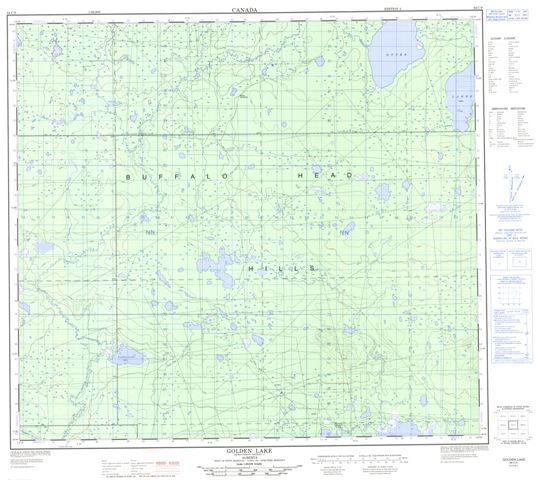 Golden Lake Topographic map 084C09 at 1:50,000 Scale