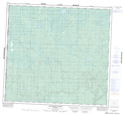 Foulwater Creek Topographic map 084E13 at 1:50,000 Scale