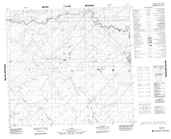 No Title Topographic map 084G10 at 1:50,000 Scale