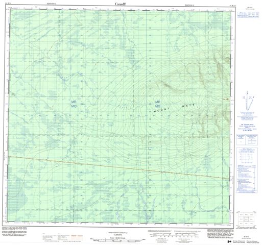 No Title Topographic map 084K12 at 1:50,000 Scale