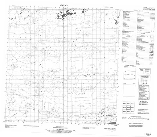 No Title Topographic map 085E06 at 1:50,000 Scale