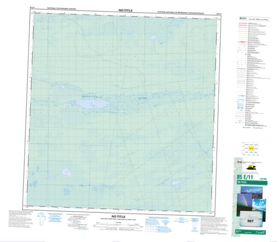 No Title Topographic map 085E11 at 1:50,000 Scale