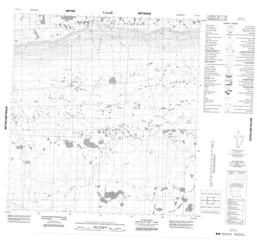 No Title Topographic map 085E14 at 1:50,000 Scale