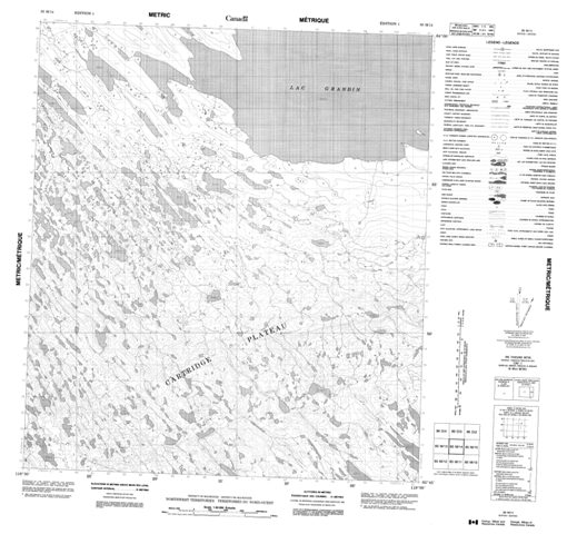 No Title Topographic map 085M14 at 1:50,000 Scale