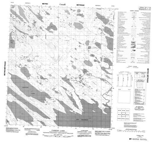 Cassino Lake Topographic map 086D03 at 1:50,000 Scale