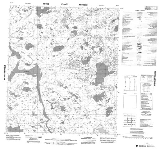 No Title Topographic map 086D07 at 1:50,000 Scale