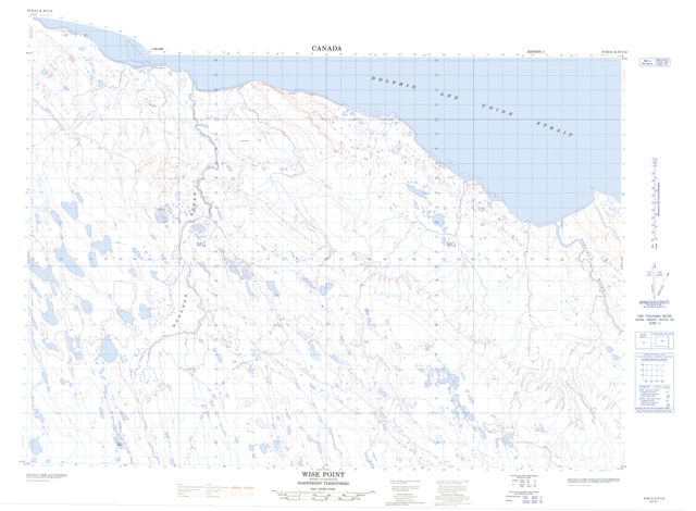 Wise Point Topographic map 087B15 at 1:50,000 Scale
