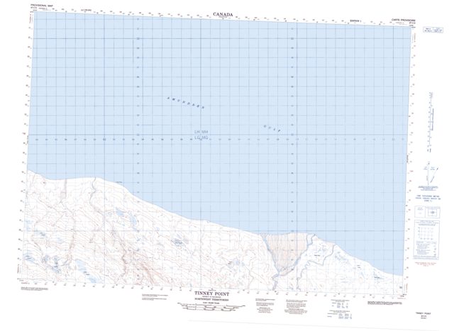 Tinney Point Topographic map 087C05 at 1:50,000 Scale