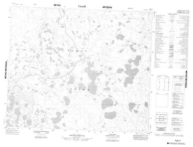 No Title Topographic map 088B13 at 1:50,000 Scale