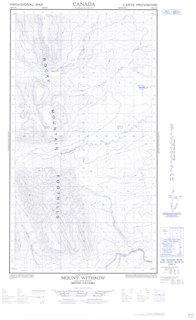 Mount Withrow Topographic map 094G06E at 1:50,000 Scale