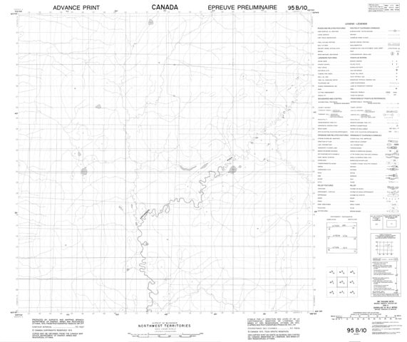 No Title Topographic map 095B10 at 1:50,000 Scale