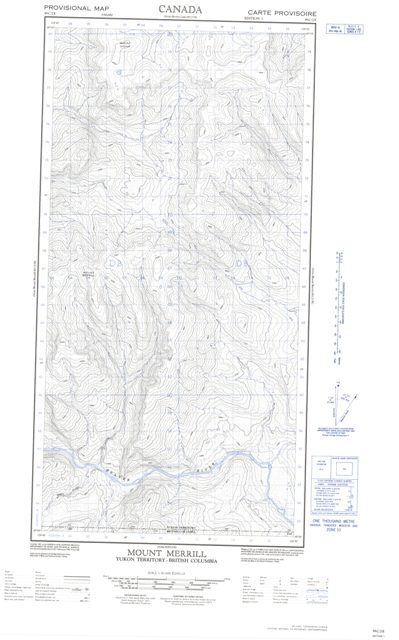Mount Merrill Topographic map 095C02E at 1:50,000 Scale
