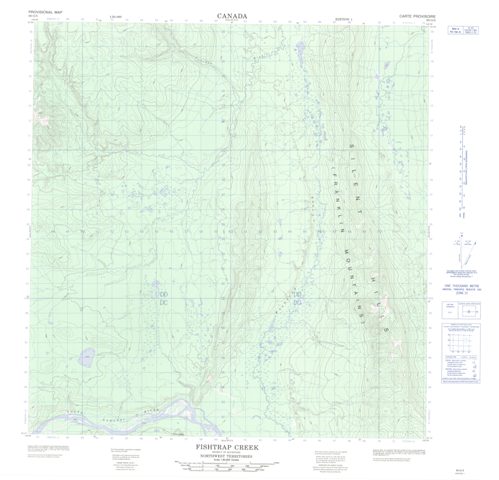 Fishtrap Creek Topographic map 095G05 at 1:50,000 Scale