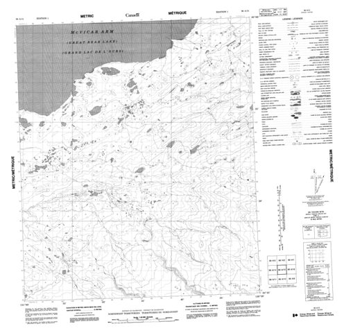 No Title Topographic map 096A15 at 1:50,000 Scale
