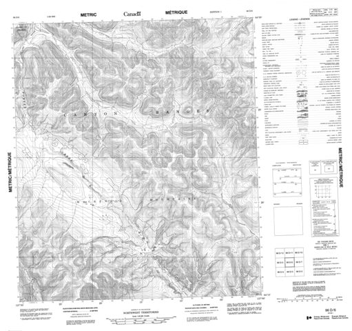 No Title Topographic map 096D06 at 1:50,000 Scale