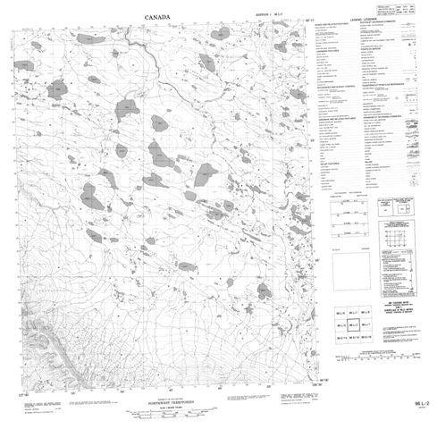 No Title Topographic map 096L02 at 1:50,000 Scale