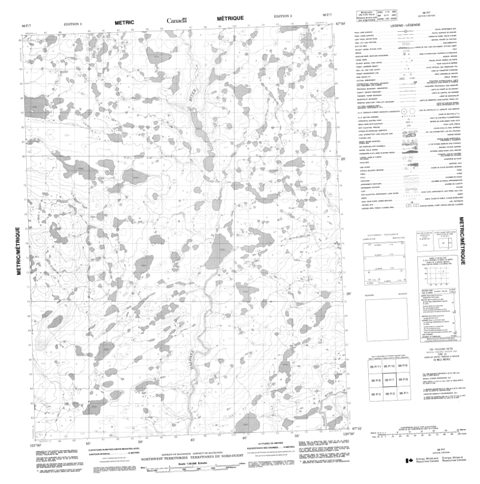 No Title Topographic map 096P07 at 1:50,000 Scale