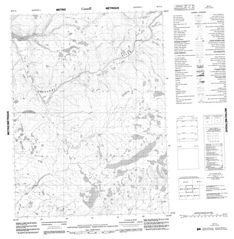 No Title Topographic map 096P14 at 1:50,000 Scale