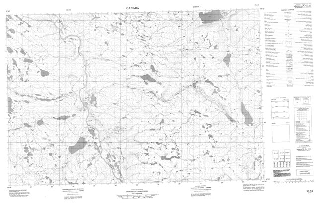 No Title Topographic map 097A02 at 1:50,000 Scale