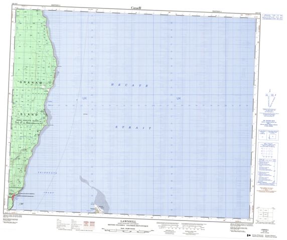 Lawnhill Topographic map 103G05 at 1:50,000 Scale