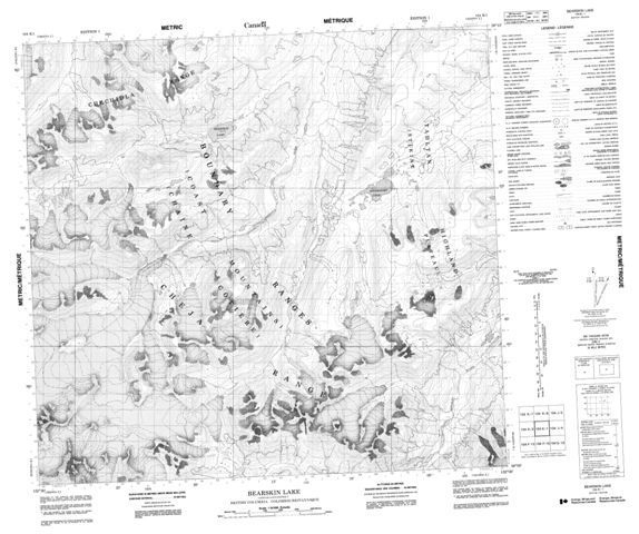 Bearskin Lake Topographic map 104K01 at 1:50,000 Scale