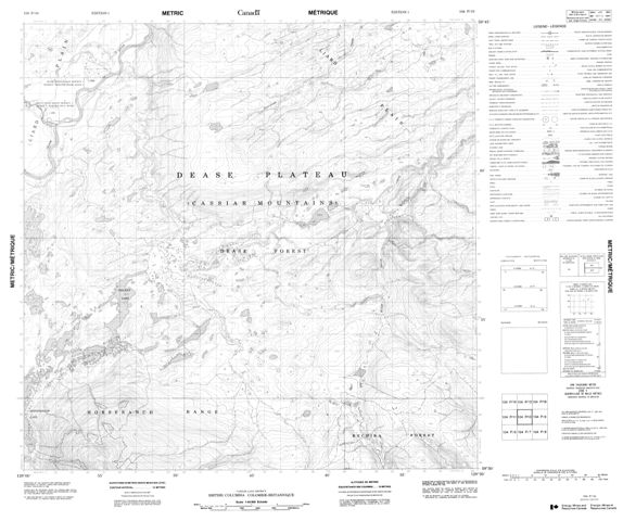 No Title Topographic map 104P10 at 1:50,000 Scale