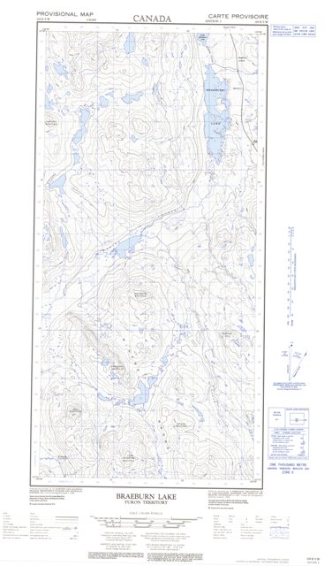Braeburn Lake Topographic map 105E05W at 1:50,000 Scale