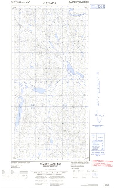 Mason Landing Topographic map 105E07W at 1:50,000 Scale