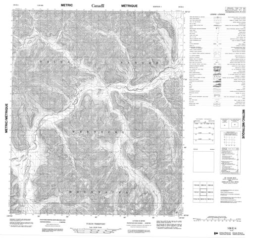 No Title Topographic map 106E04 at 1:50,000 Scale