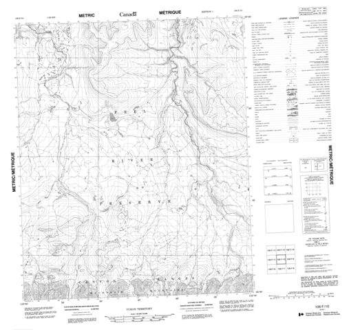 No Title Topographic map 106F10 at 1:50,000 Scale
