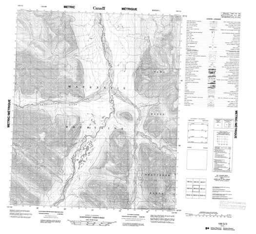 No Title Topographic map 106G03 at 1:50,000 Scale