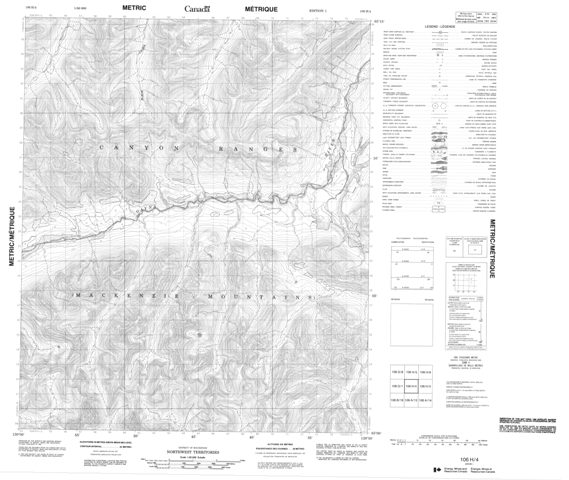 No Title Topographic map 106H04 at 1:50,000 Scale
