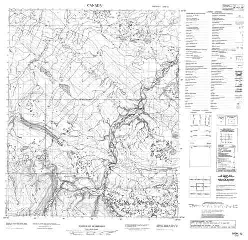No Title Topographic map 106H12 at 1:50,000 Scale