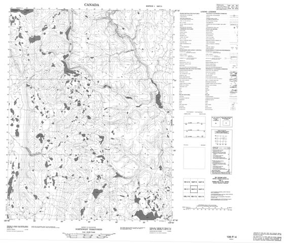 No Title Topographic map 106P04 at 1:50,000 Scale