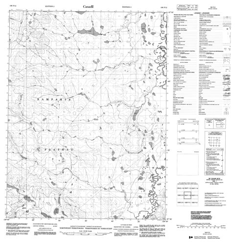 No Title Topographic map 106P12 at 1:50,000 Scale