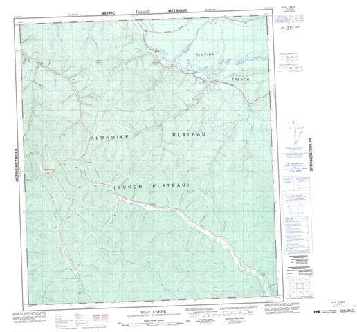 Flat Creek Topographic map 115O15 at 1:50,000 Scale