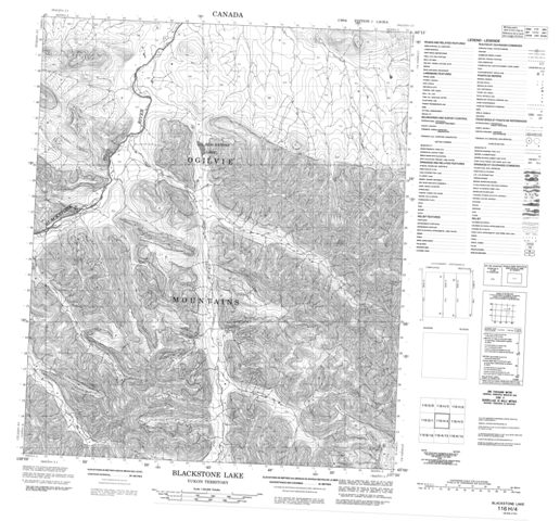 Blackstone Lake Topographic map 116H04 at 1:50,000 Scale